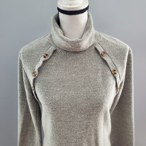 Hjend Women's Gray Turtleneck Pullover Sweater Size L - Picture 3 of 6
